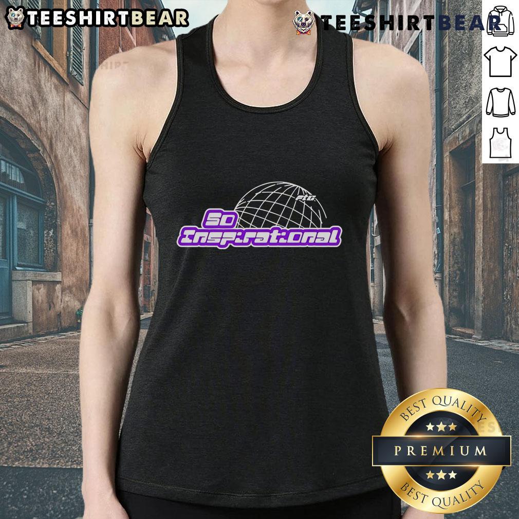 Alt Text: Top Flight Reacts inspirational globe tank top showcasing a vibrant design, perfect for casual summer wear.