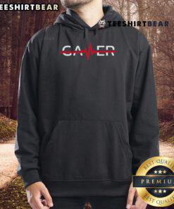 Top Gamer Heart Rate Hoodie showcasing a stylish design ideal for gamers, blending comfort and gaming culture.