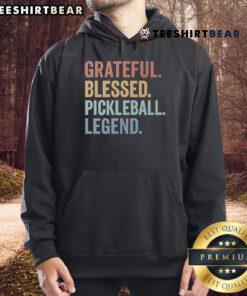 Top Grateful Blessed Pickleball Legend Hoodie featuring vibrant colors and a stylish design for pickleball enthusiasts.