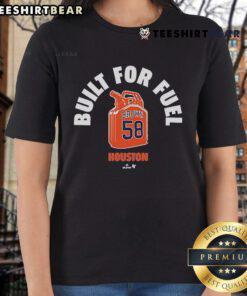 Top Hunter Brown Built For Fuel Houston Astros Ladies Tee, featuring stylish design and vibrant team colors.