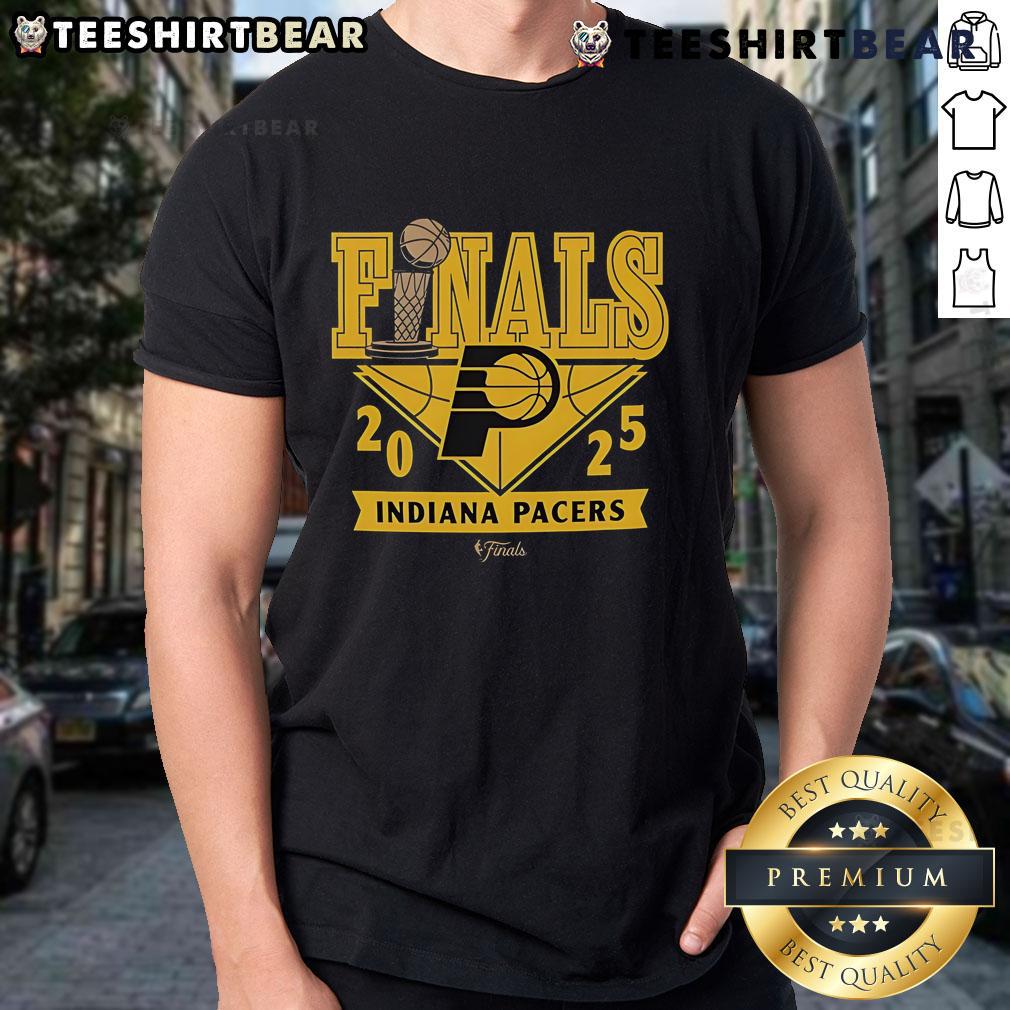 Top Indiana Pacers 2025 Finals Participant comfy t-shirt in blue, featuring team logo and stylish design for fans.