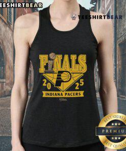 Comfy tank top featuring the Top Indiana Pacers 2025 Finals Participant logo, perfect for fans and casual wear.