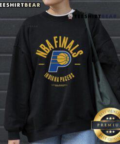Top Indiana Pacers 2025 Finals Participant sweatshirt featuring a charging foul graphic, perfect for playoff fans.