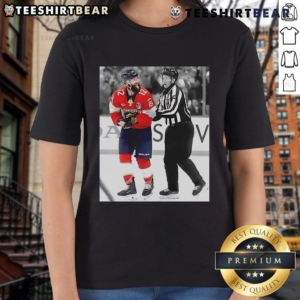 Alt Text: Top Jonah Gadjovich Florida Panthers NHL Hockey The Fighter Ladies Tee featuring vibrant team colors and stylish design.