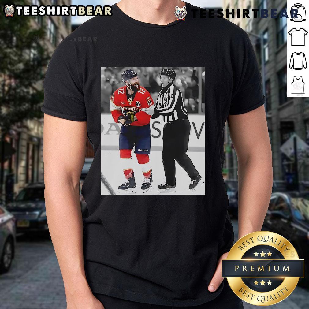 Top Jonah Gadjovich Florida Panthers NHL Hockey The Fighter T-Shirt featuring team colors and logo design.