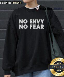 Alt Text: Top Joshua Radin No Envy No Fear sweatshirt featuring a stylish design and comfortable fit for fans and casual wear.