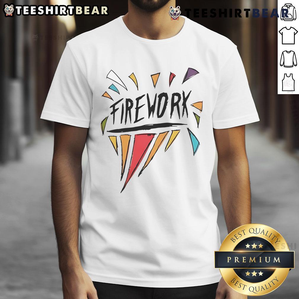 Top Katy Perry The Lifetimes Tour Firework T-Shirt featuring vibrant design and iconic imagery from the concert.