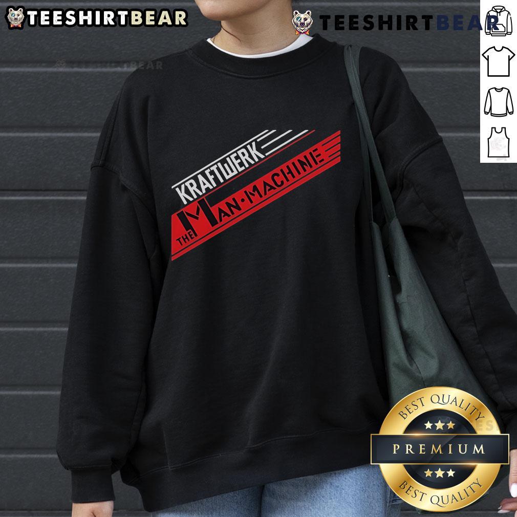 Top Kraftwerk The Man Machine sweatshirt featuring bold graphics and retro design, perfect for music fans and fashion enthusiasts.