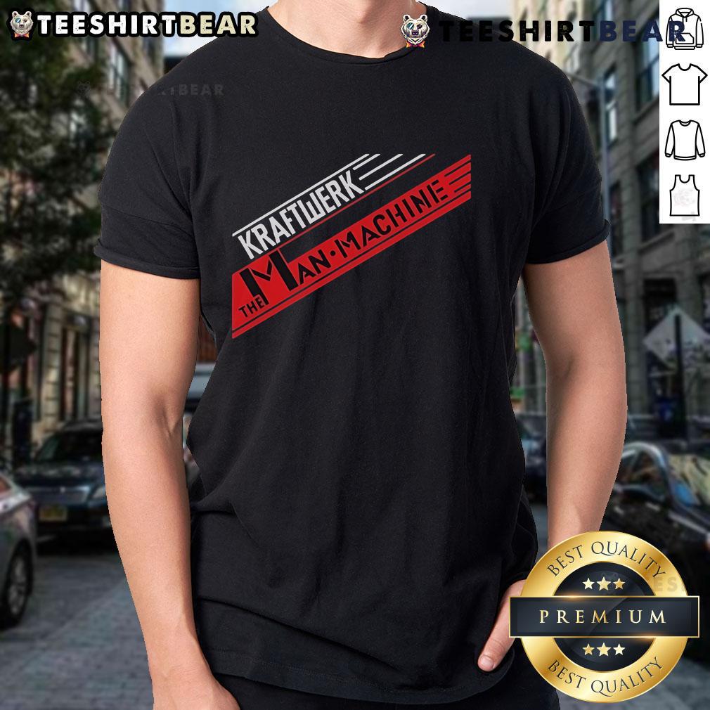 Top Kraftwerk The Man Machine T-Shirt featuring iconic band graphics in a stylish design for music lovers.