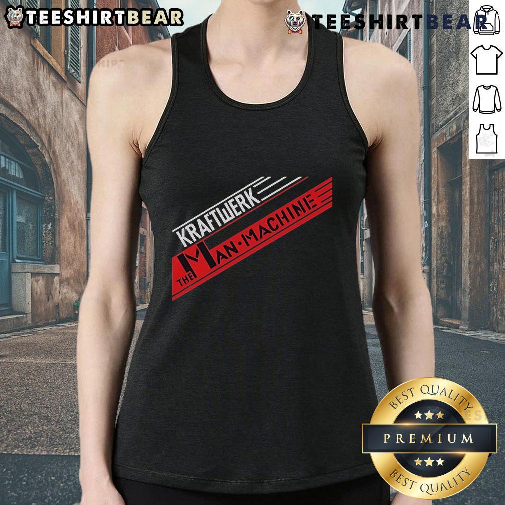 Stylish Top Kraftwerk The Man Machine tank top featuring iconic graphics and sleek design, perfect for music fans.