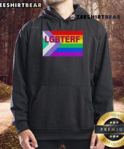 Top LGBTERF LGBT Flag Hoodie featuring vibrant rainbow colors and a stylish design for pride and inclusivity.