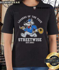 Top Leaders Of The Pack Streetwise Est 2003 ladies tee featuring a stylish design and vibrant colors for trendy outfits.