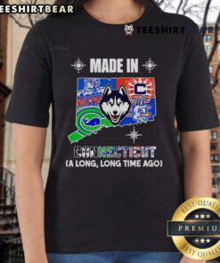 Top Made-In-Connecticut A Long Long Time Ago Ladies Tee in stylish design, perfect for casual wear and showcasing local pride.