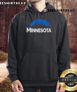 Top Minnesota Timberwolves cityscape skyline hoodie design for 2025 featuring vibrant colors and team logo.