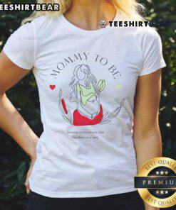 Top Mommy To Be growing a tiny miracle ladies tee, featuring a stylish design for expectant mothers.