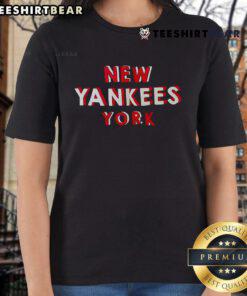 Top New York Yankees ladies tee featuring a stylish design perfect for fans, showcasing team colors and logo.