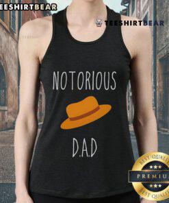 Stylish Top No-Torious Dad Hat and Tank Top outfit for casual summer looks, perfect for trendy and fun fashion lovers.