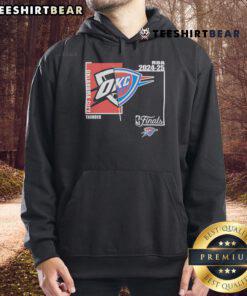 Stylish Oklahoma City Thunder NBA Finals 2024-2025 hoodie showcasing team logo and vibrant colors for fans.