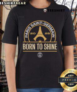Top Paris Saint Germain 2025 Born To Shine Ladies Tee featuring stylish design and vibrant team colors for fans.