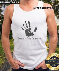 Top Protect Our Children End Child Trafficking Tank Top featuring a powerful message against child exploitation.