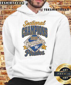 Greensburg Pirates 2025 hoodie featuring top sectional champions design, perfect for fans and supporters.