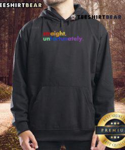 Top Straight Unfortunately LGBT Hoodie in vibrant colors, showcasing a bold message of LGBTQ+ pride and inclusivity.