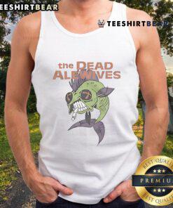 Top-The-Dead-Alewives Ringer Tank Top featuring vibrant graphics and a comfortable fit for fans of classic humor.