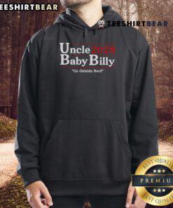Top Uncle Baby Billy wearing a nerd hoodie, ready to go outside for fun adventures.