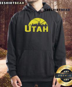 Stylish 2025 hoodie featuring the top Utah Jazz cityscape skyline design, perfect for fans and fashion lovers.