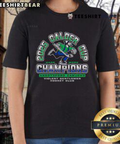 Top Violent Gentlemen Abbotsford Canucks 2025 Calder Cup Champions Ladies Tee featuring a stylish team logo design.