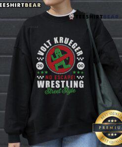 Alt Text: Top Volt Krueger No Escape Wrestling Street Style 2000 Sweatshirt featuring bold graphics and a stylish design.