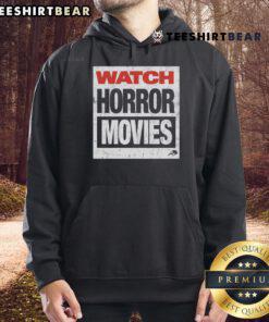 Cozy hoodie featuring the title 'Top Watch Horror Movies,' perfect for fans of chilling films and stylish comfort.