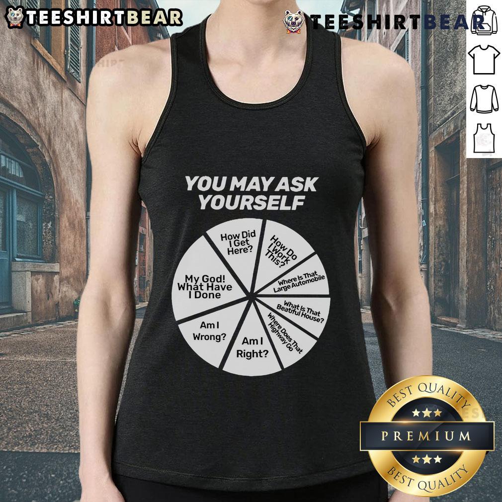 Stylish tank top featuring a colorful pie chart design, perfect for casual wear and expressing your data-driven style.