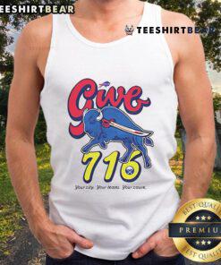 Buffalo Bills tank top featuring 'Give 716' design, perfect for fans supporting their teams and city pride.