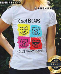 Awesome Cool Bears Collet Funny Movie Ladies Tee featuring playful bear graphics and a stylish design for movie lovers.