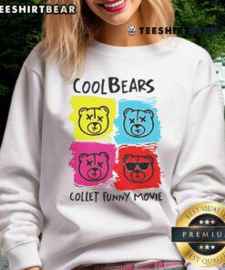 Awesome Cool Bears Collet Funny Movie Sweatshirt featuring playful bear graphics for a trendy, casual look.