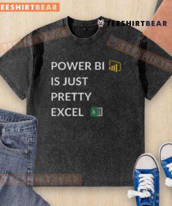 Awesome Excel vs Power BI T-shirt showcasing Power BI's design, perfect for data enthusiasts and analytics lovers.