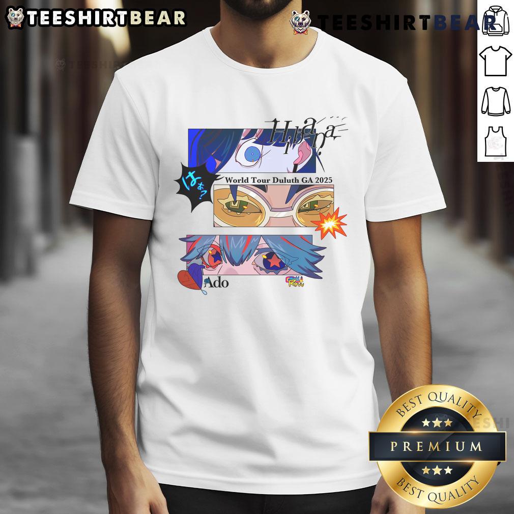 Awesome Hibana World Tour Duluth GA 2025 T-Shirt featuring vibrant graphics and bold tour details for fans.