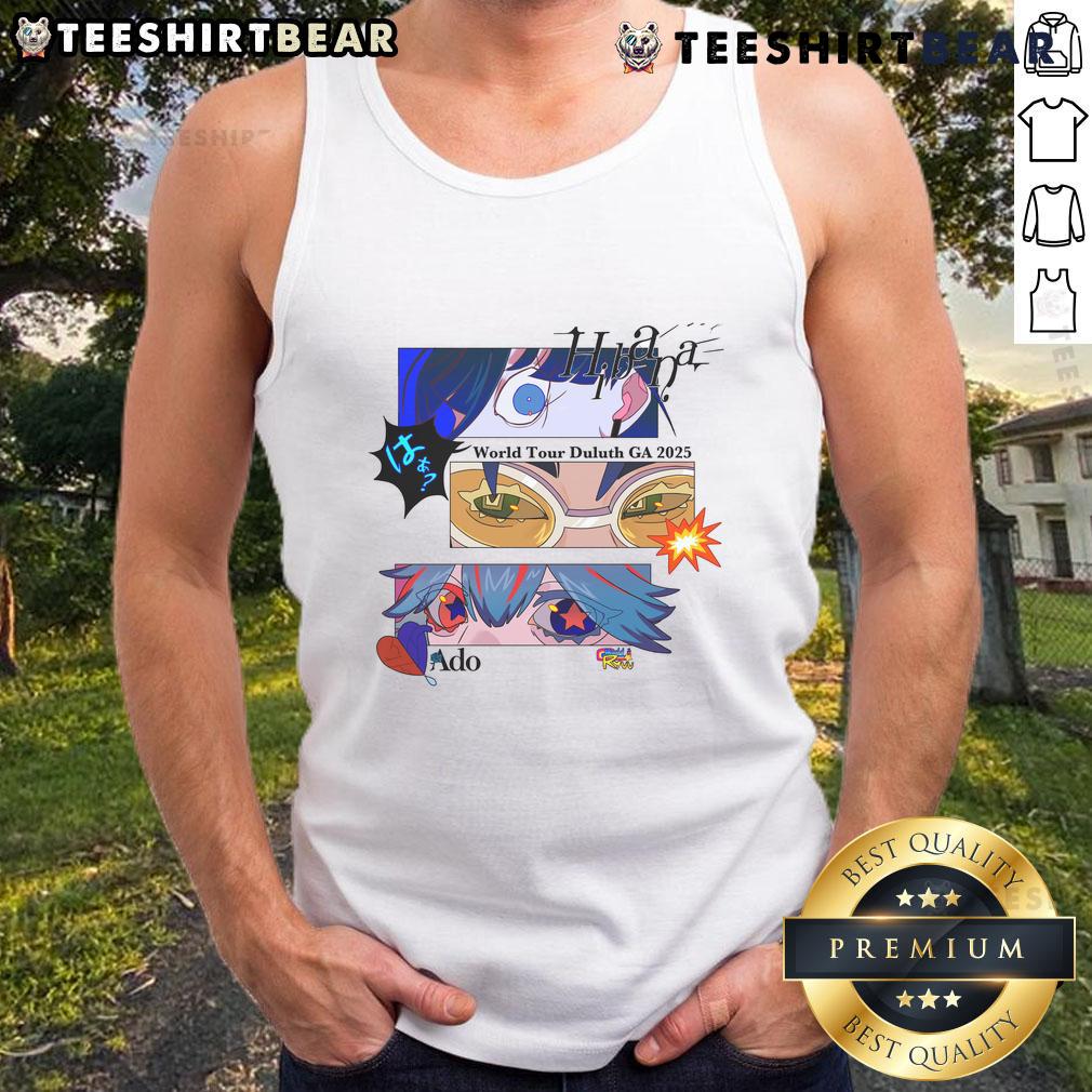 Awesome Hibana World Tour Duluth GA 2025 tank top design featuring vibrant colors and a stylish graphic.