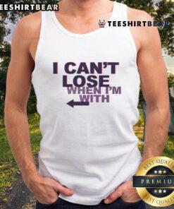 Awesome I Can't Lose When I'm With Arrow Left Tank Top in stylish design, perfect for casual summer outfits.
