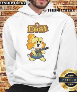 Awesome Isabelle wearing the best hoodie, showcasing a stylish design perfect for casual outings and cozy comfort.