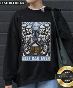 Awesome Jango Fett Best Dad Ever Boba Fett Star Wars sweatshirt featuring iconic characters and vibrant design.