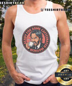 Awesome John Wick Caffeinated Mayhem Tank Top featuring bold graphics and a stylish design for fans of the action movie.