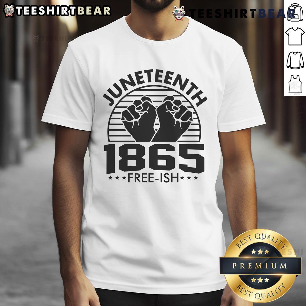 Awesome Juneteenth 1965 Free-Ish T-Shirt featuring a vibrant design celebrating freedom and heritage.