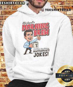 Cozy Awesome Michaels Morning Brew Hoodie featuring a stylish coffee-inspired design, perfect for casual wear.