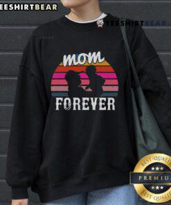 Alt Text: Awesome Mom Forever Retro Sunset Sweatshirt in vibrant colors, perfect gift for stylish moms.