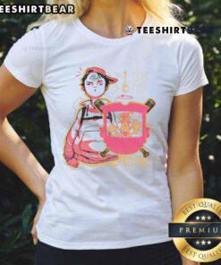 Awesome Naota Nandaba teenage angst design on a FLCL Fooly Cooly ladies tee, perfect for anime fans.