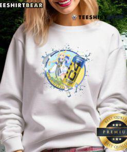Awesome Neo Universe Performance C4 anime sweatshirt featuring vibrant graphics and energy drink theme for fans.