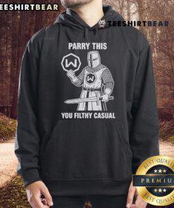 Alt Text: Windscribe Logo Hoodie featuring Awesome Parry This You Filthy Casual design, perfect for casual wear and fans.
