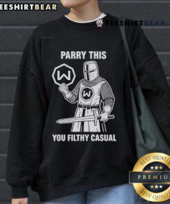 Awesome Parry This You Filthy Casual Windscribe Logo Sweatshirt featuring a stylish design and vibrant logo print.
